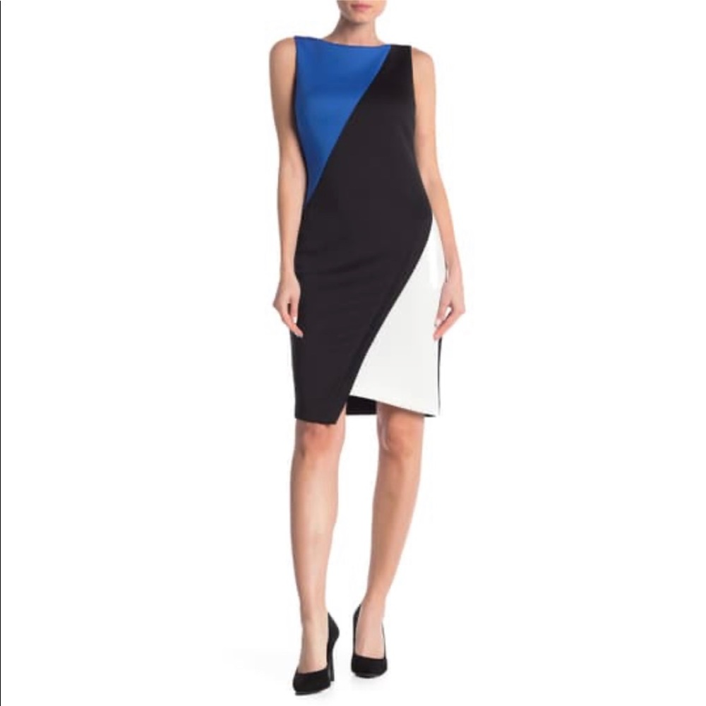 Tommy Hilfiger Colorblock Asymmetrical Dress size 8
